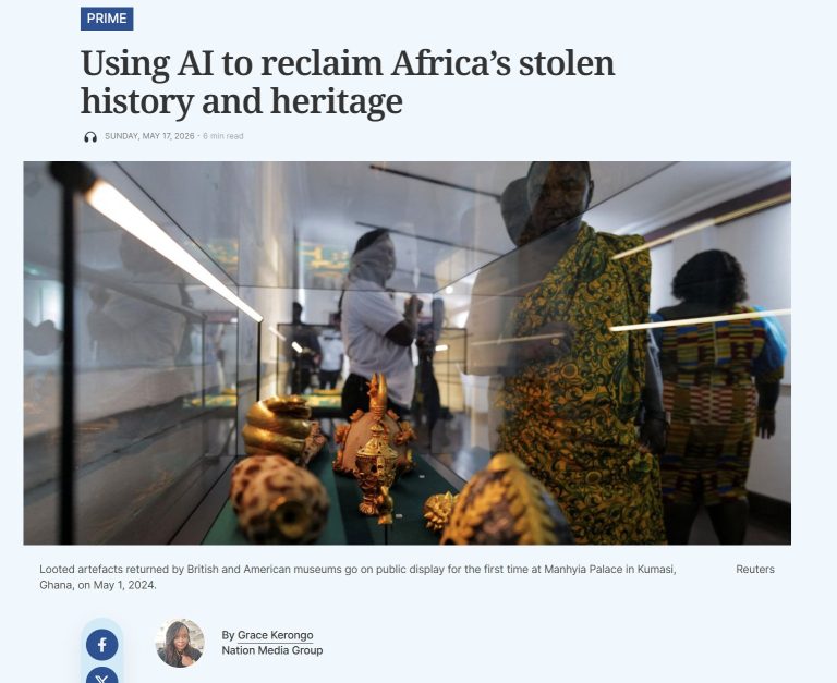 Using AI to reclaim Africa’s stolen history and heritage